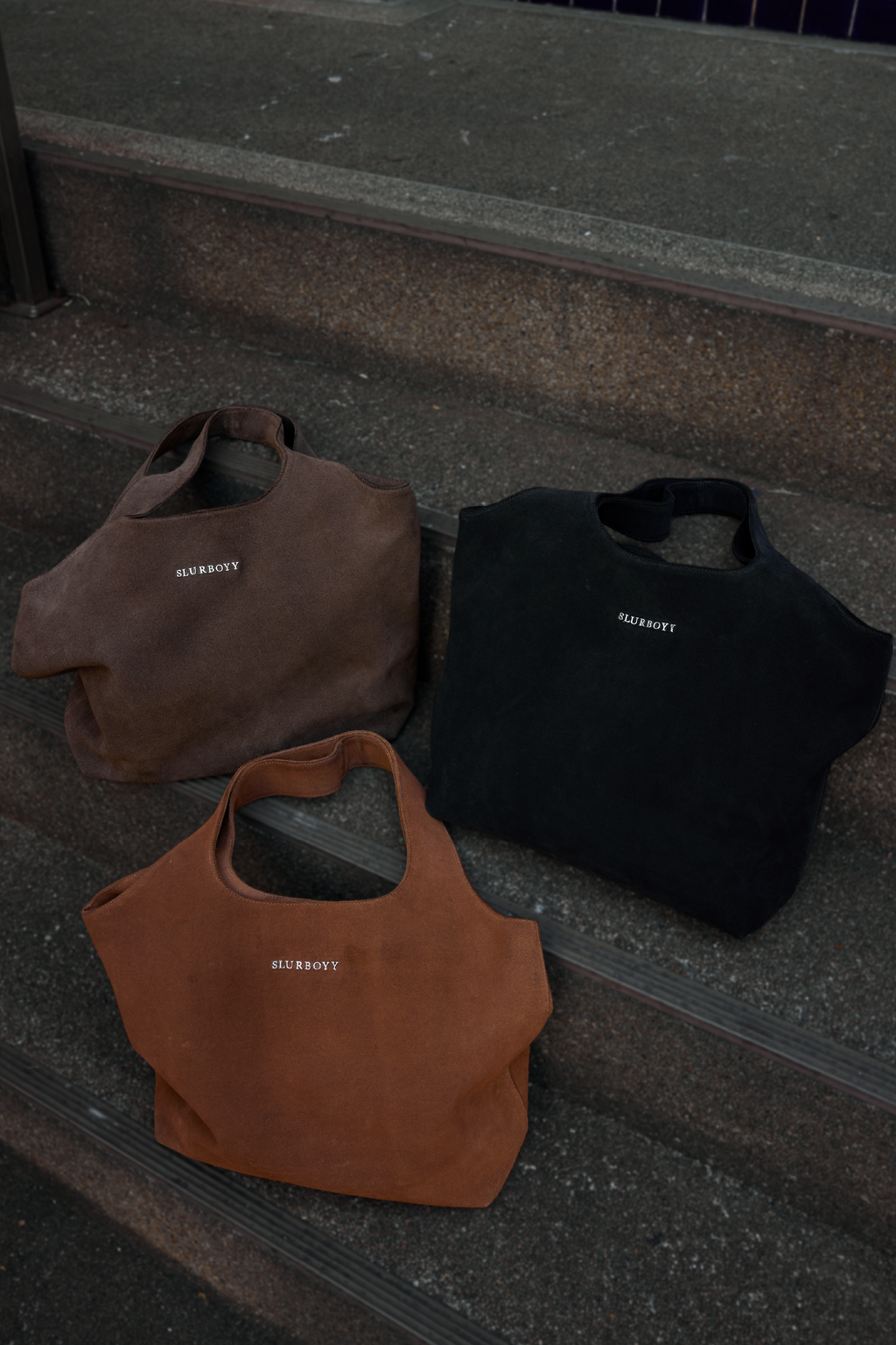 Suede urban tote กระเป๋าหนังกลับแท้ (A0016)