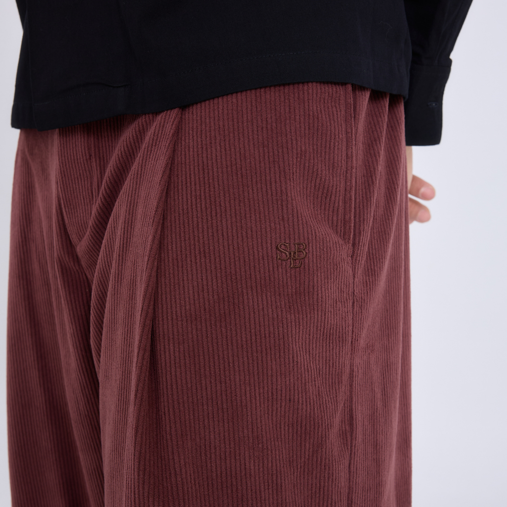 Japanese Balloon Pants กางเกงขายาวผ้าลูกฟูก ทรงบอลลูน (P0058)