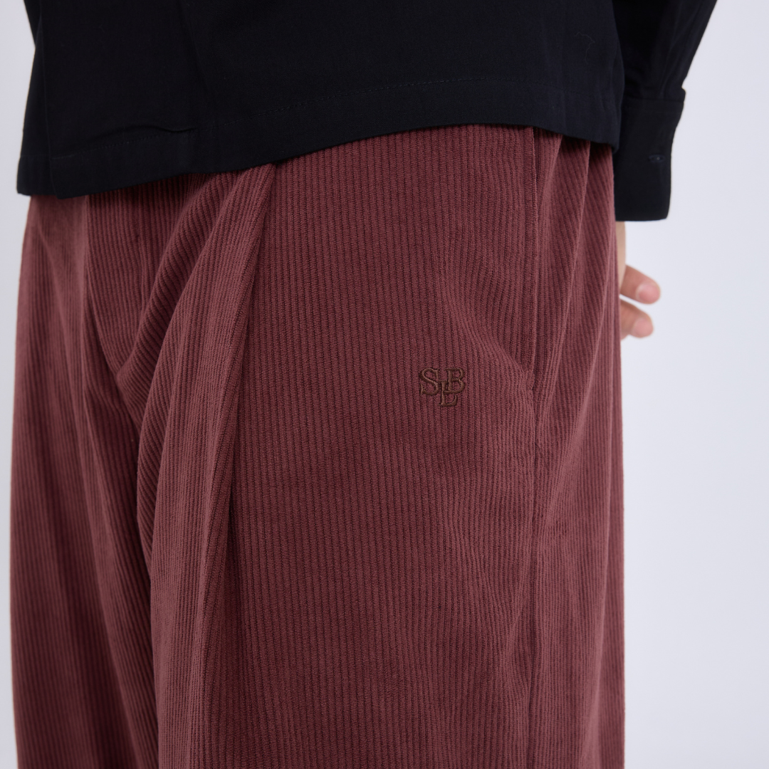 Japanese Balloon Pants กางเกงขายาวผ้าลูกฟูก ทรงบอลลูน (P0058)