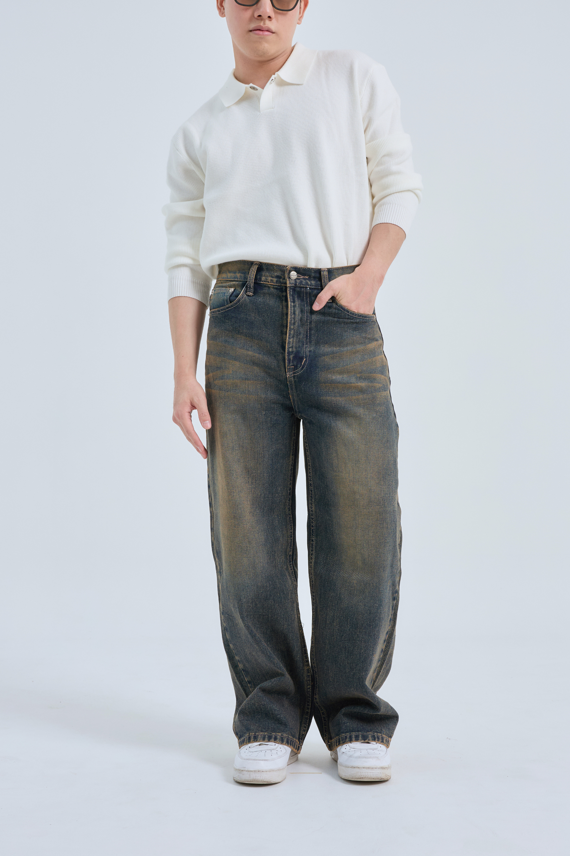 Original Baggy Jeans กางเกงยีนส์ทรงขากระบอกใหญ่ (P0051)