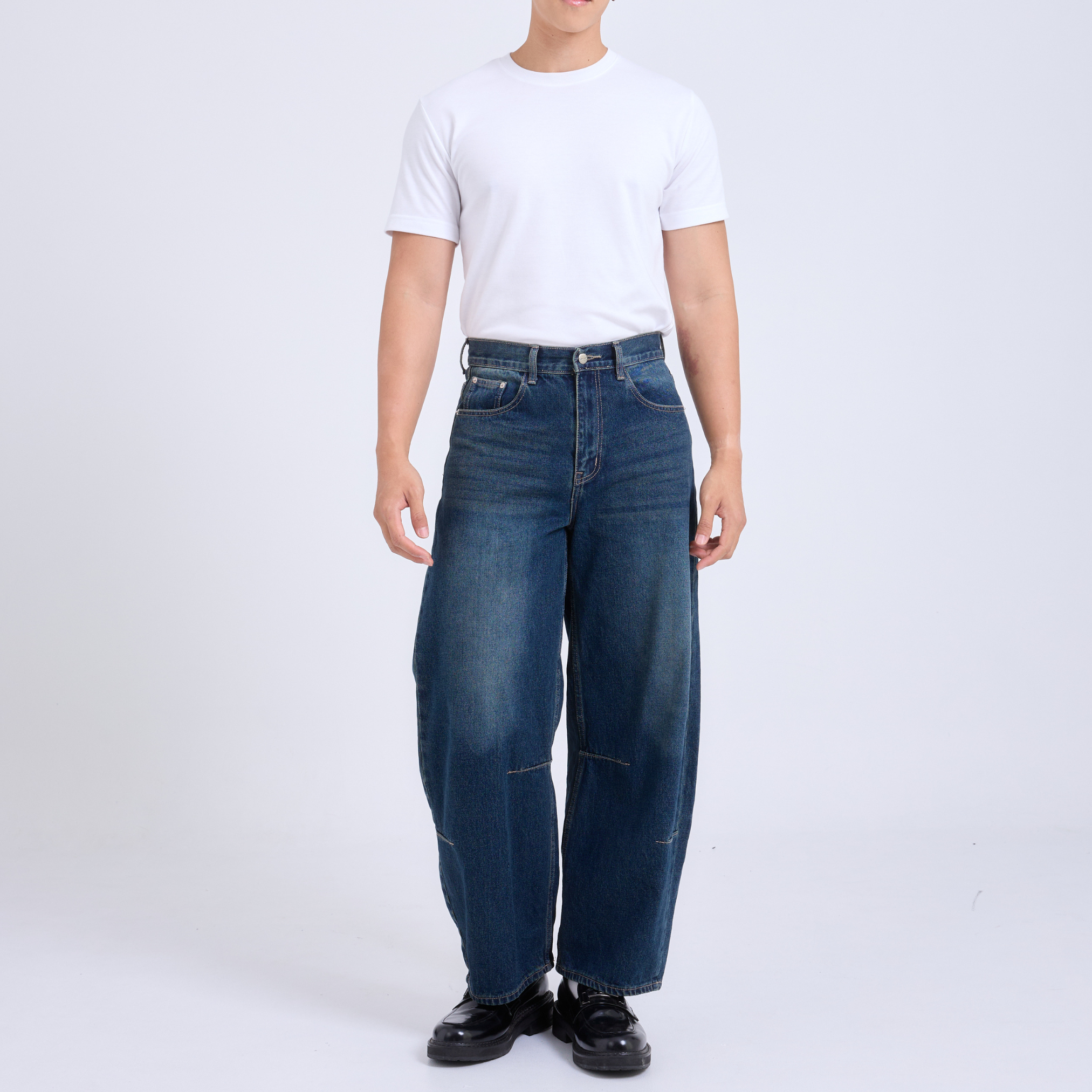 Barrel Jeans กางเกงยีนส์ขากระบอก ทรงบอลลูน (SB0057)