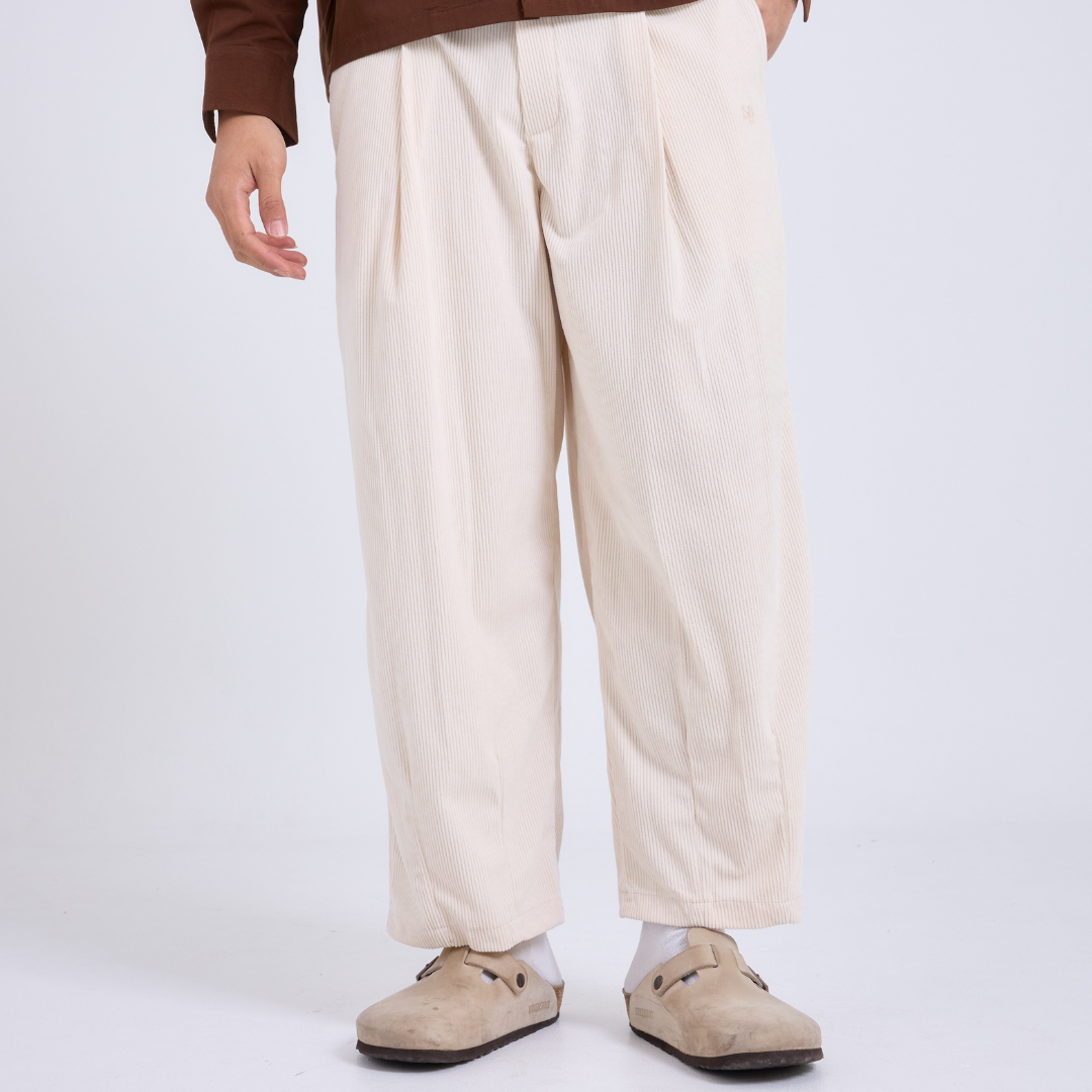 Japanese Balloon Pants กางเกงขายาวผ้าลูกฟูก ทรงบอลลูน (P0058)