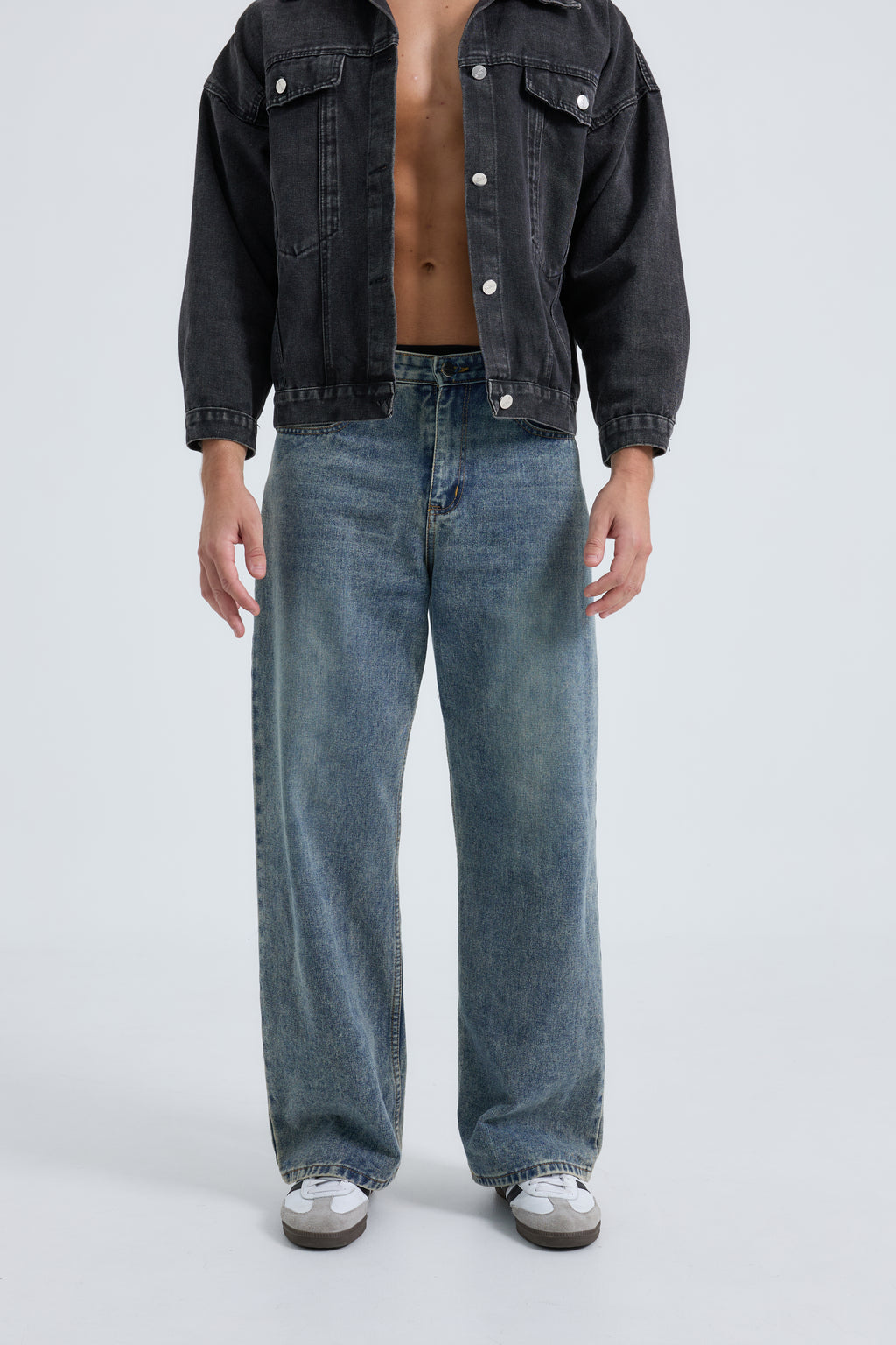 Berlin Baggy Jeans กางเกงยีนส์ทรงขากระบอกใหญ่ (P0054)