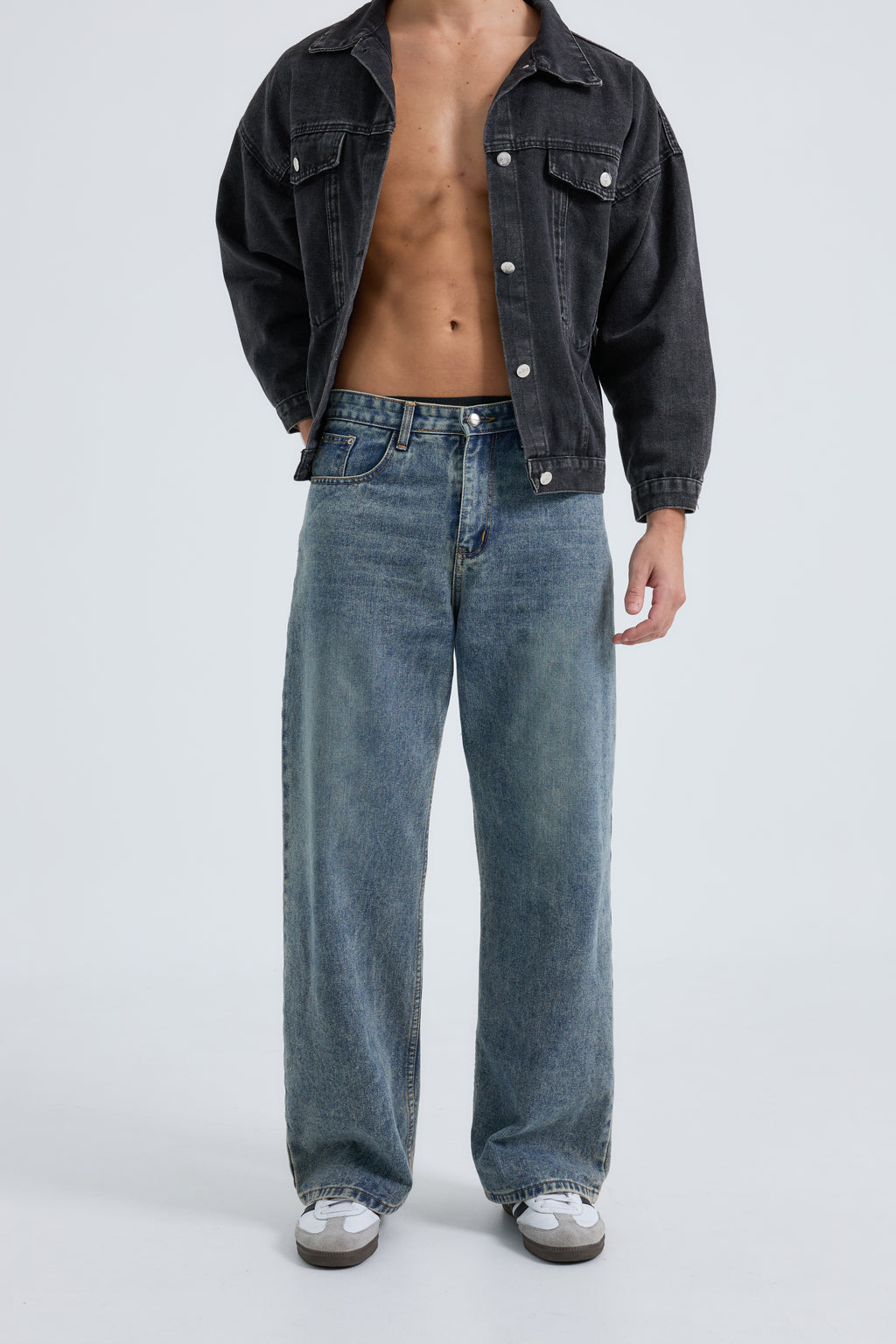 Berlin Baggy Jeans กางเกงยีนส์ทรงขากระบอกใหญ่ (P0054)