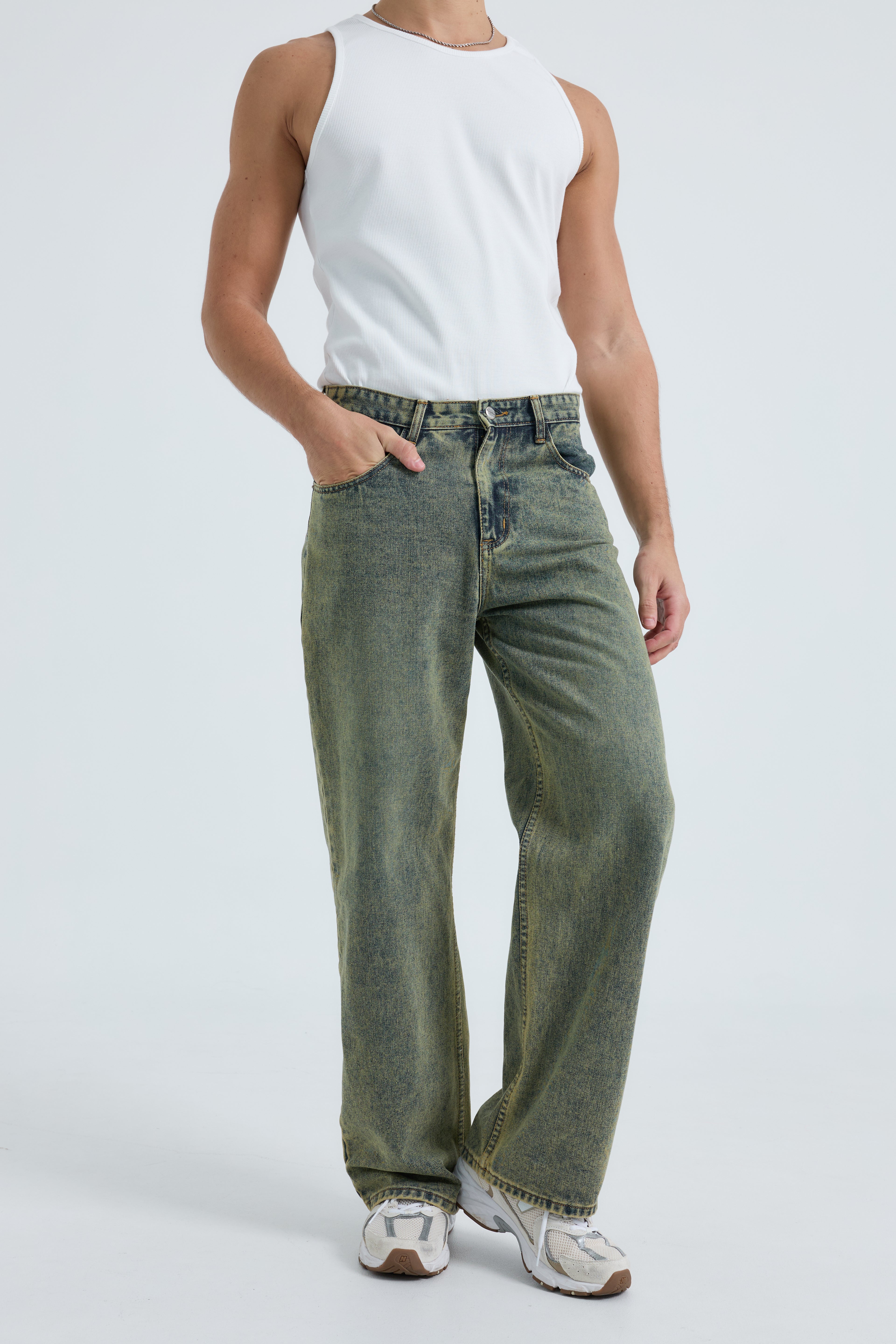 Berlin Baggy Jeans กางเกงยีนส์ทรงขากระบอกใหญ่ (P0054)