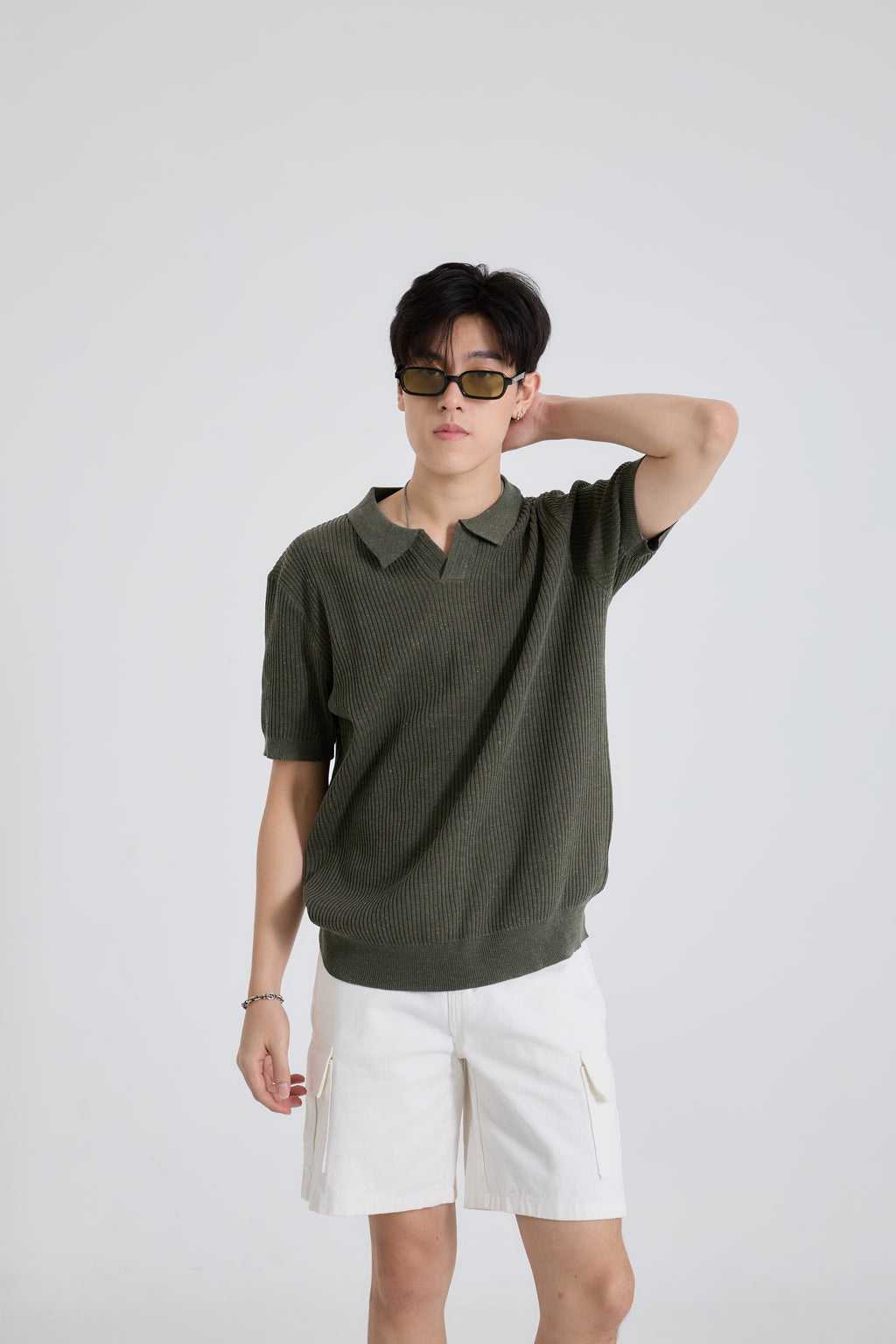 Shorts Cargo Denim กางเกงยีนส์ขาสั้น ทรงคาร์โก้ (P0042)