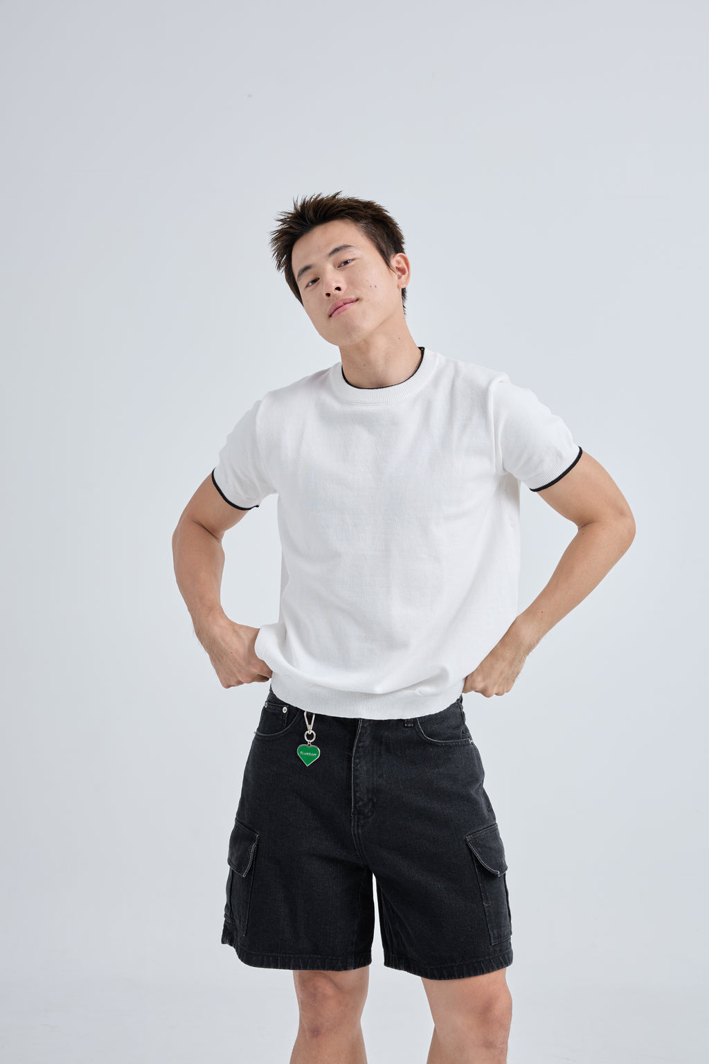 Shorts Cargo Denim กางเกงยีนส์ขาสั้น ทรงคาร์โก้ (P0042)