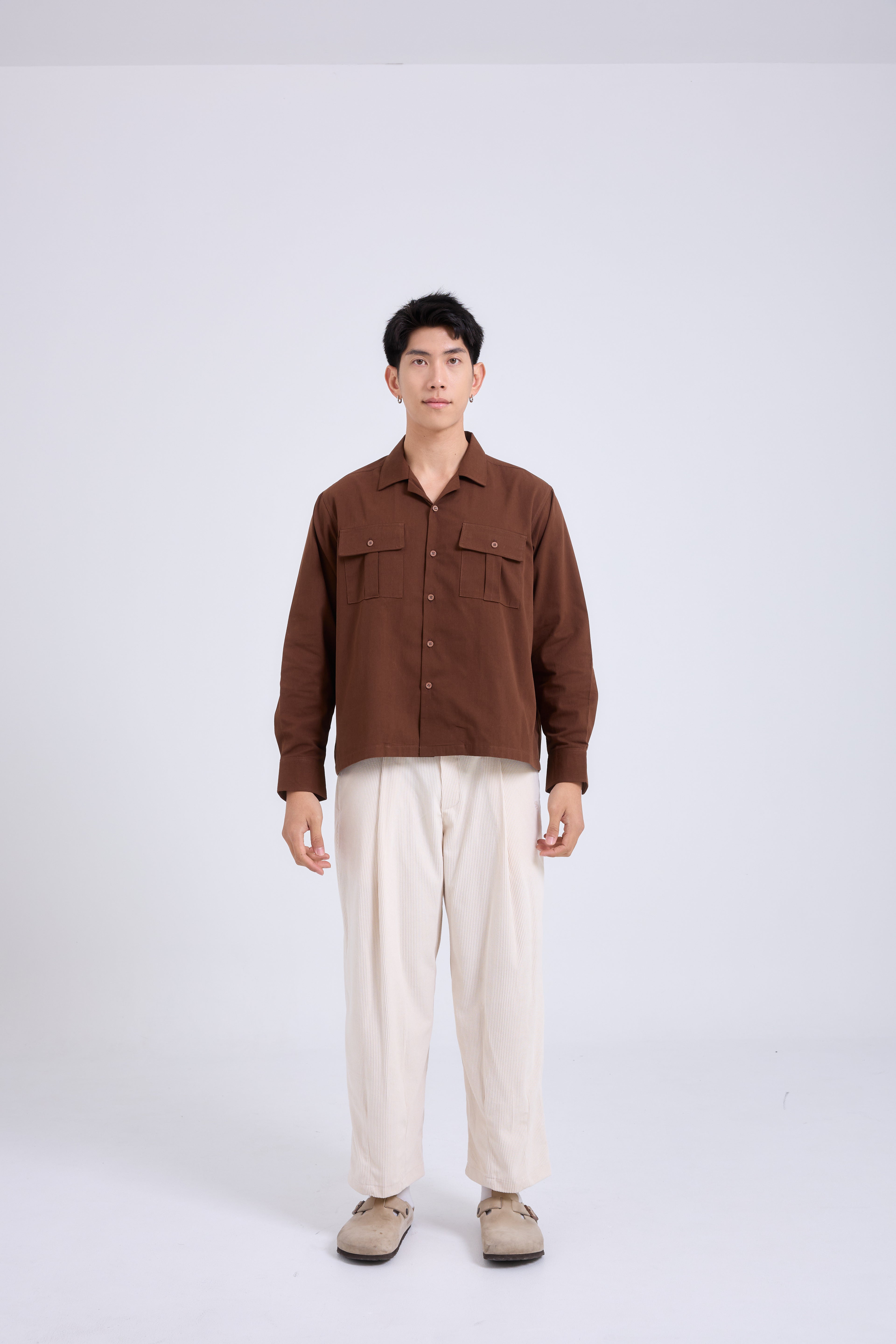 Japanese Balloon Pants กางเกงขายาวผ้าลูกฟูก ทรงบอลลูน (P0058)