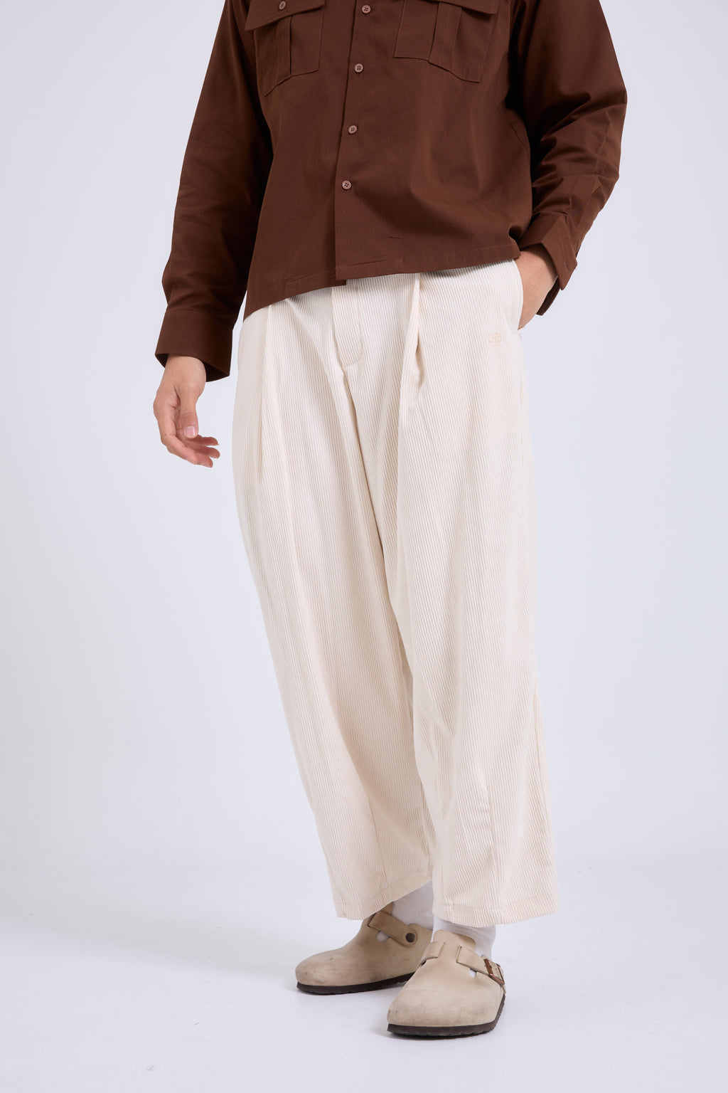 Japanese Balloon Pants กางเกงขายาวผ้าลูกฟูก ทรงบอลลูน (P0058)