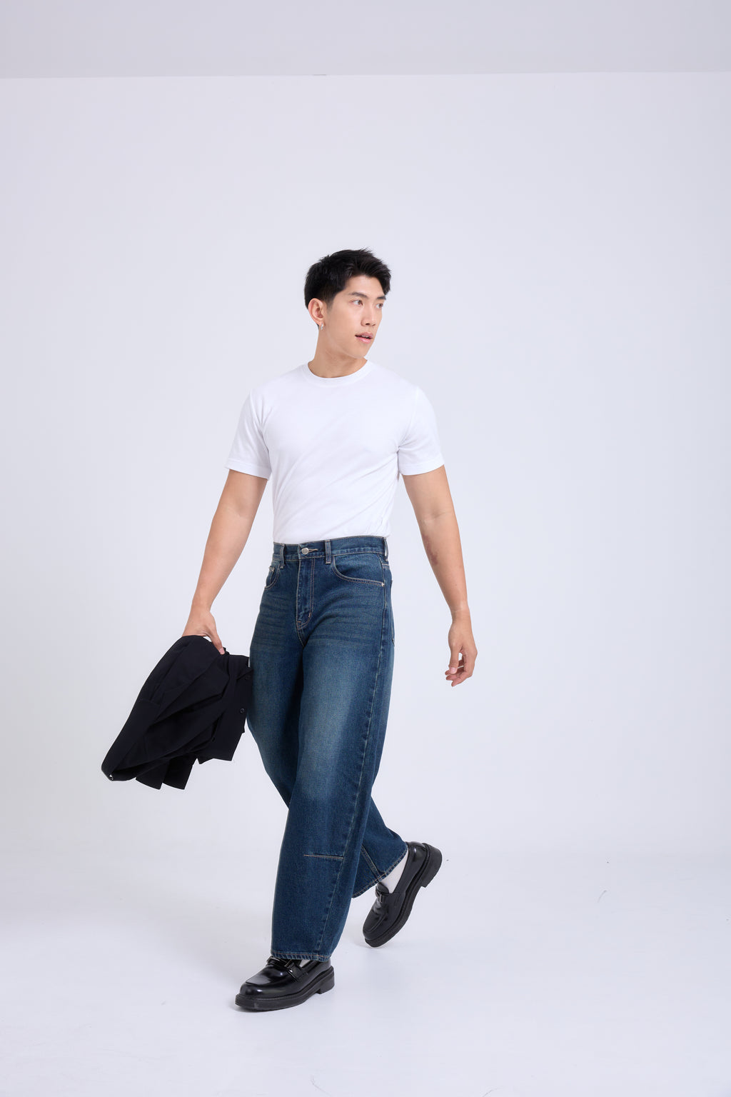 Barrel Jeans กางเกงยีนส์ขากระบอก ทรงบอลลูน (P0057)