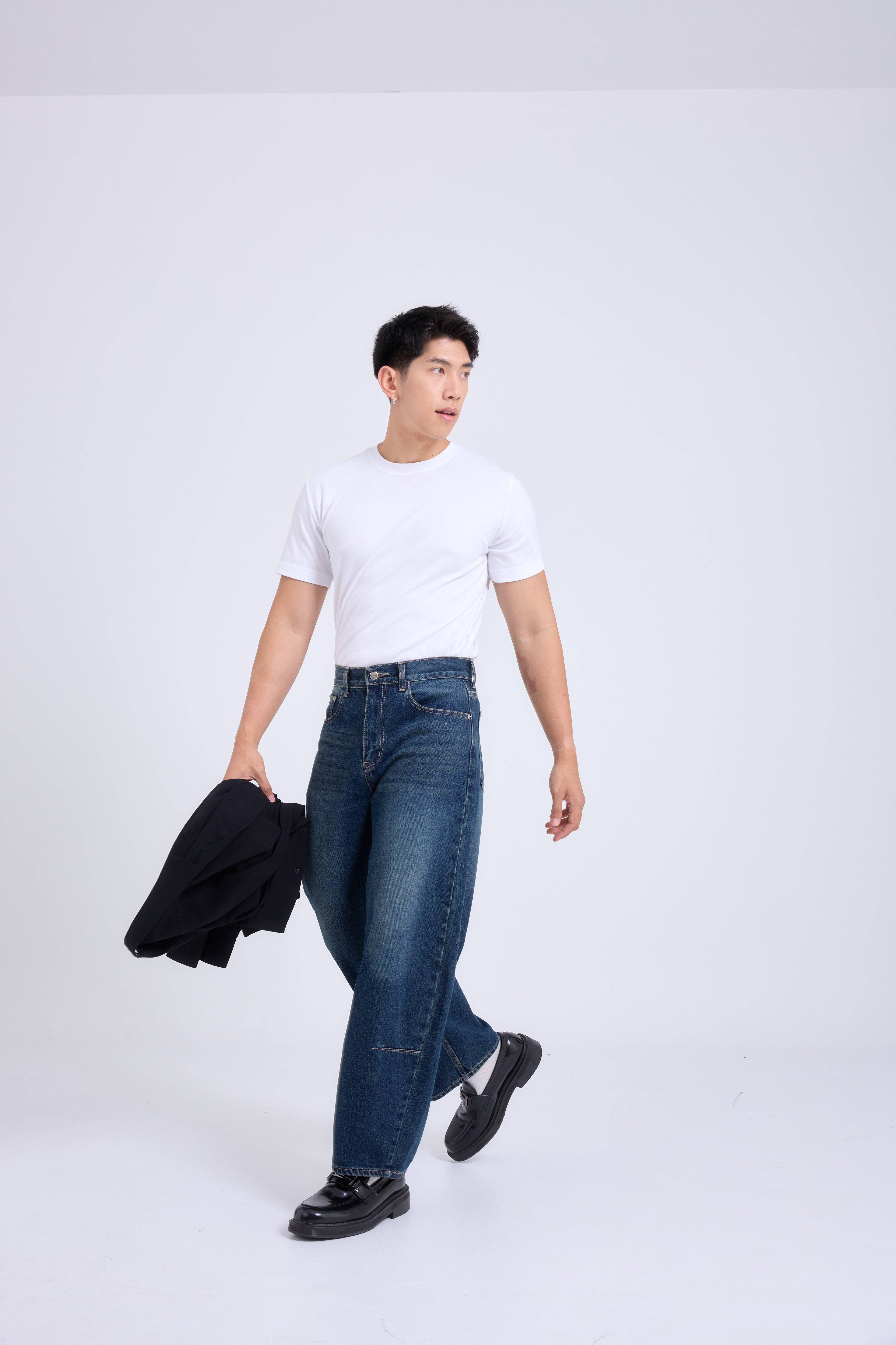 Barrel Jeans กางเกงยีนส์ขากระบอก ทรงบอลลูน (P0057)