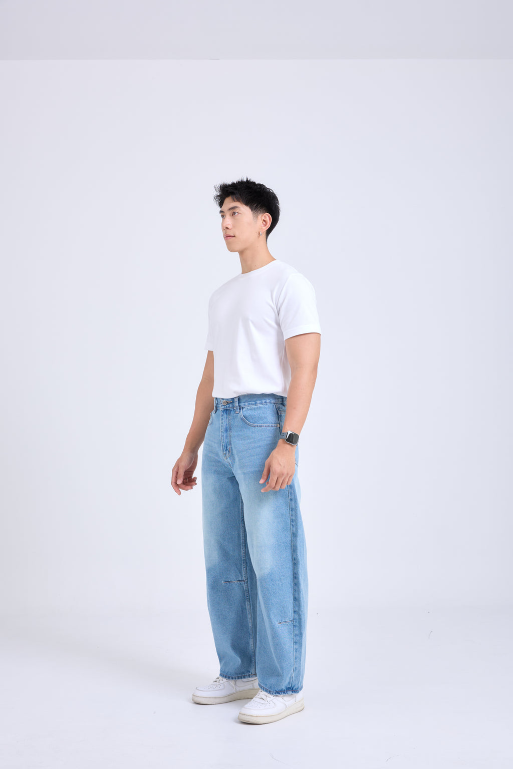 Barrel Jeans กางเกงยีนส์ขากระบอก ทรงบอลลูน (P0057)