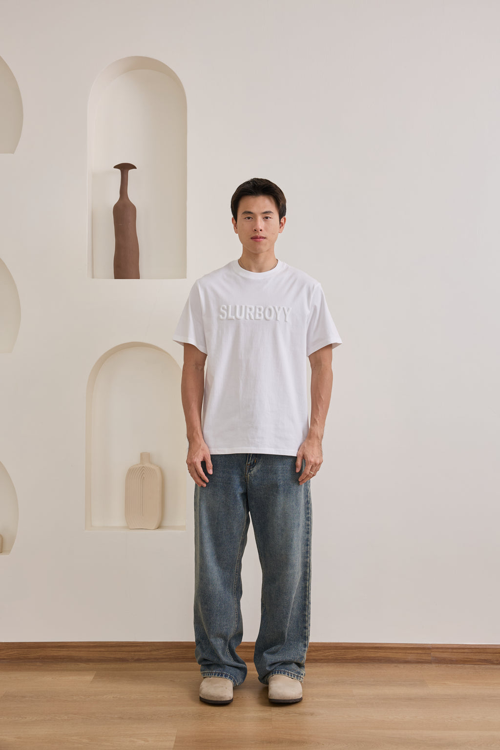Signature 3D Logo Tee เสื้อยืดเนื้อผ้าคอตตอน โลโก้นูน 3D (SB0852)
