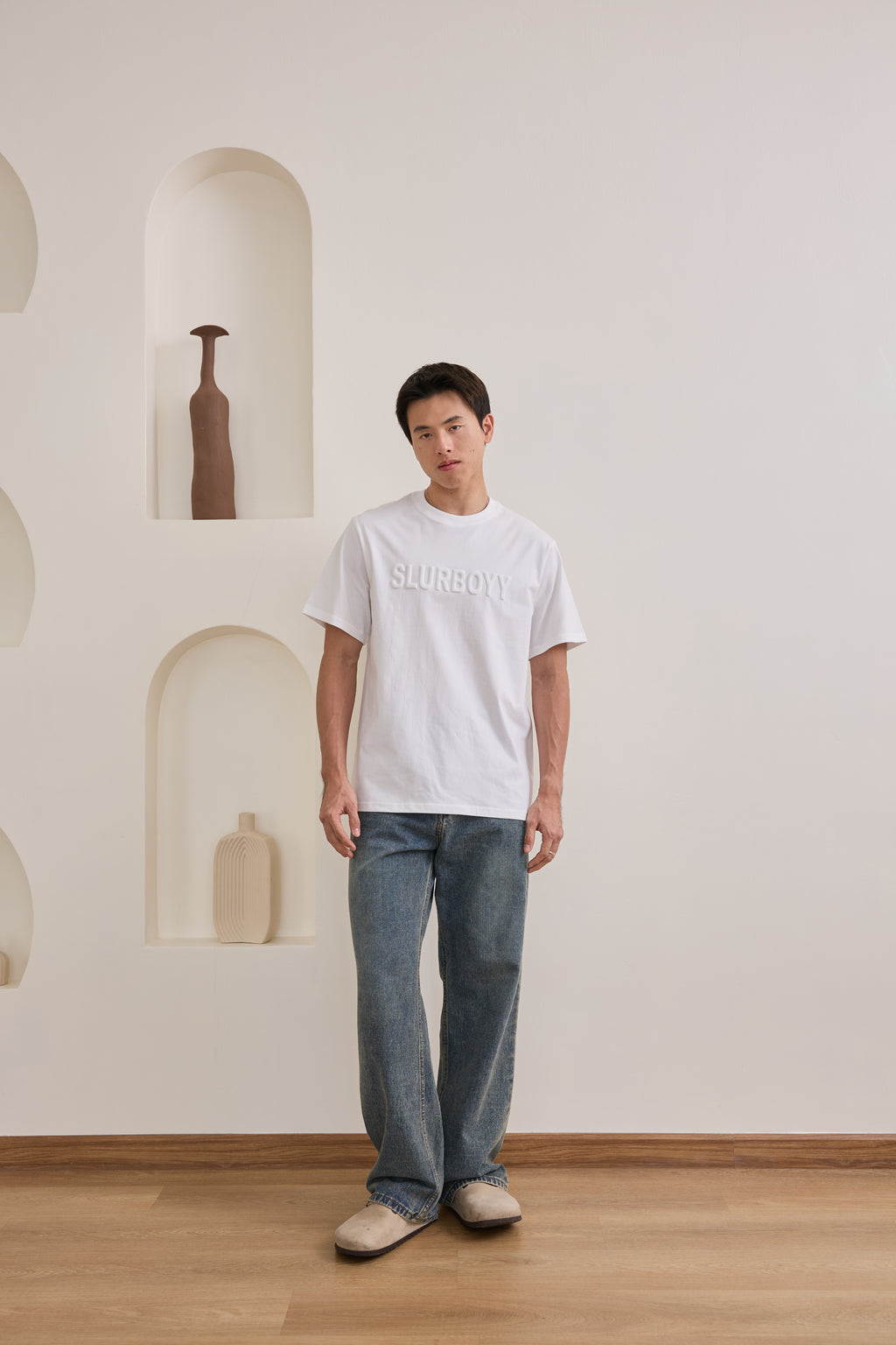 Signature 3D Logo Tee เสื้อยืดเนื้อผ้าคอตตอน โลโก้นูน 3D (SB0852)