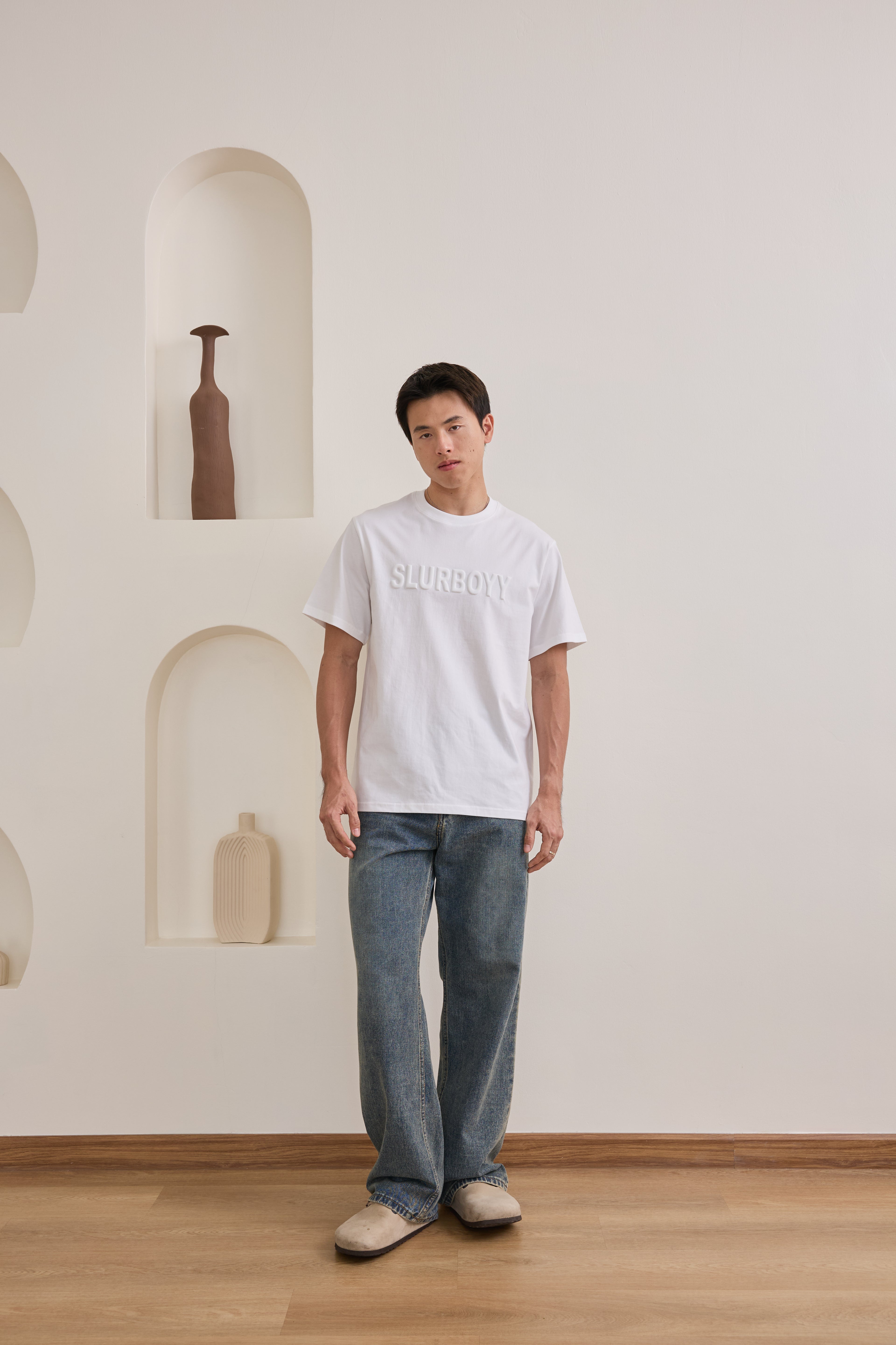 Signature 3D Logo Tee เสื้อยืดเนื้อผ้าคอตตอน โลโก้นูน 3D (SB0852)