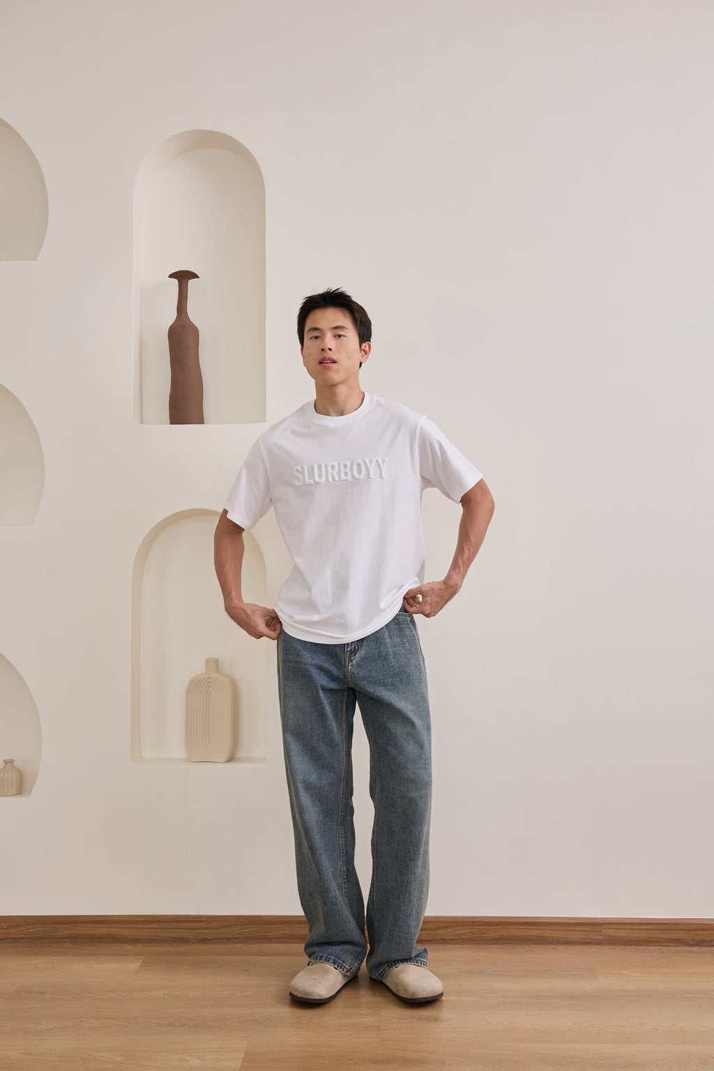 Signature 3D Logo Tee เสื้อยืดเนื้อผ้าคอตตอน โลโก้นูน 3D (SB0852)