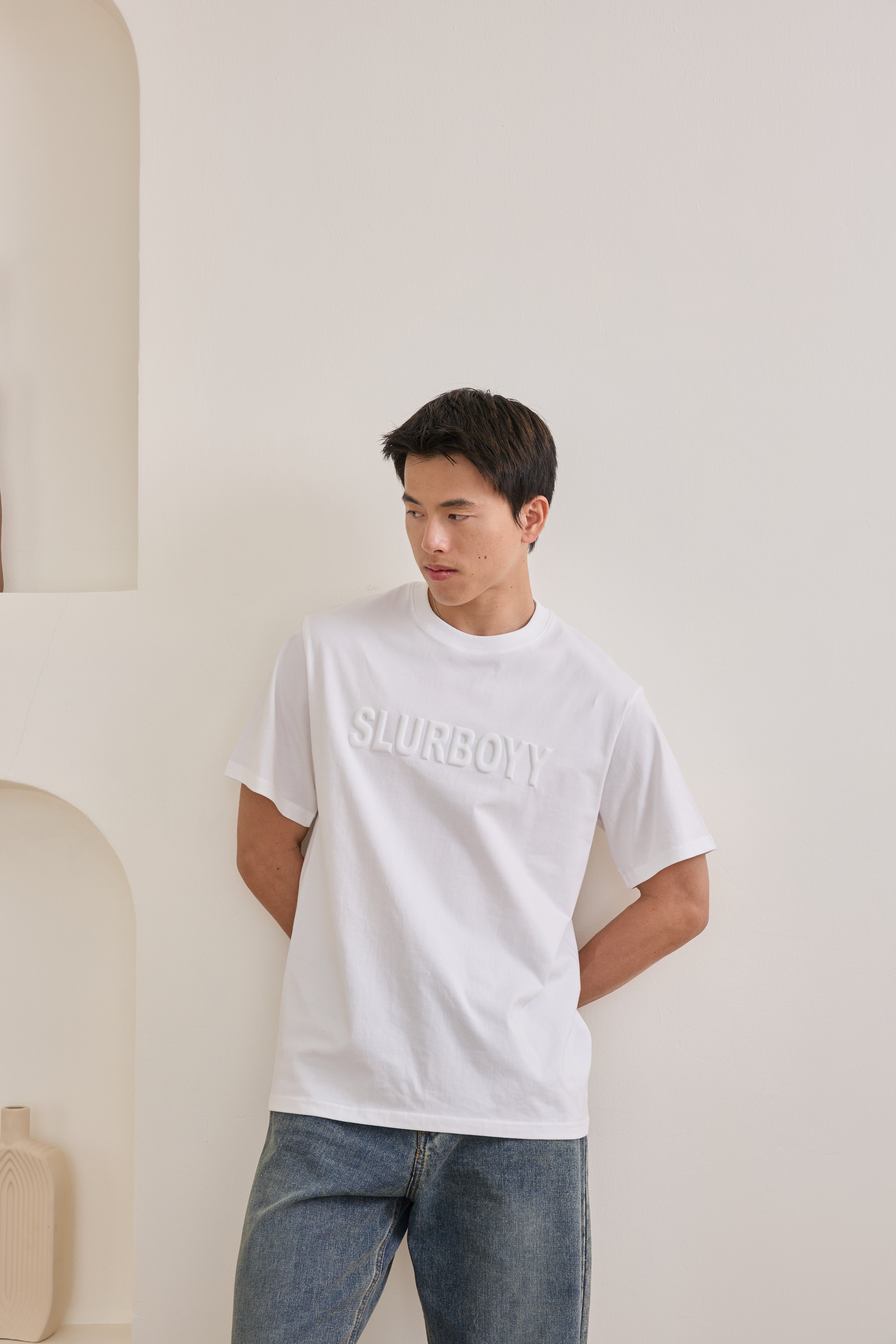 Signature 3D Logo Tee เสื้อยืดเนื้อผ้าคอตตอน โลโก้นูน 3D (SB0852)