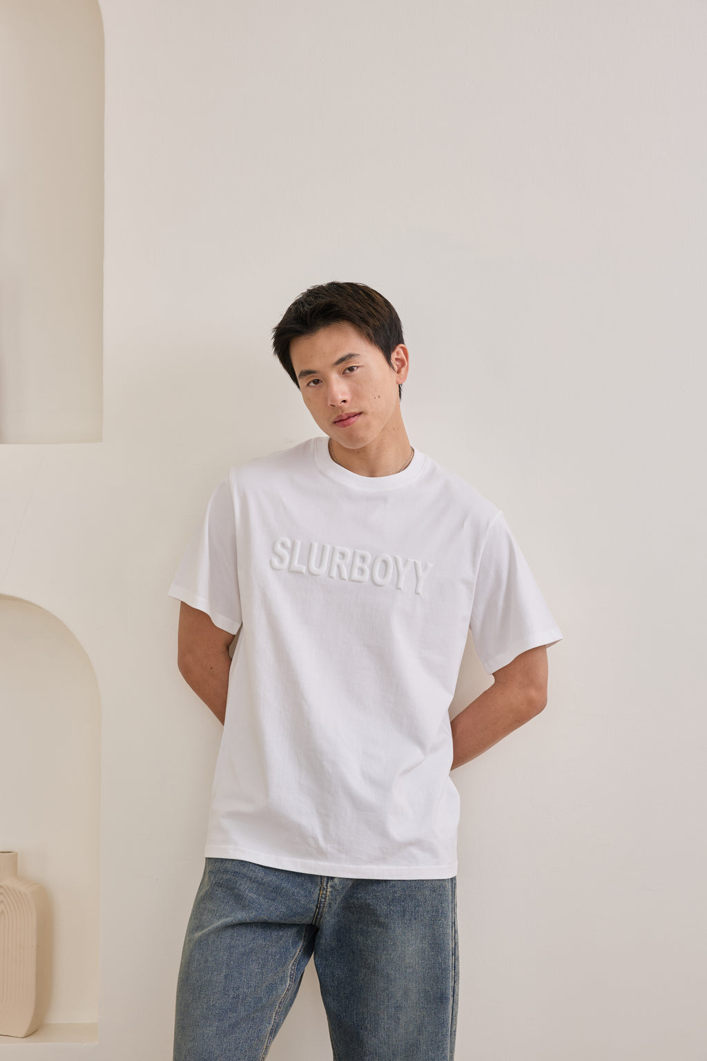 Signature 3D Logo Tee เสื้อยืดเนื้อผ้าคอตตอน โลโก้นูน 3D (SB0852)