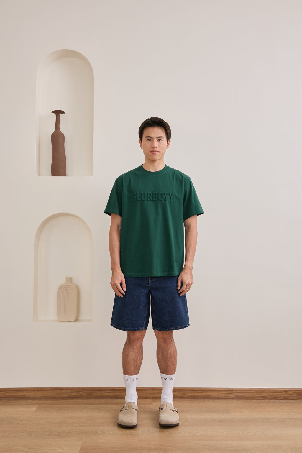 Signature 3D Logo Tee เสื้อยืดเนื้อผ้าคอตตอน โลโก้นูน 3D (SB0852)