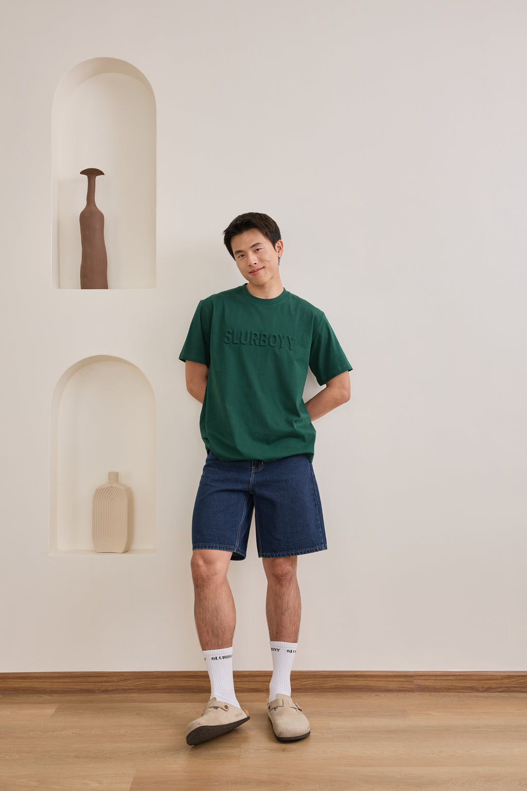 Signature 3D Logo Tee เสื้อยืดเนื้อผ้าคอตตอน โลโก้นูน 3D (SB0852)