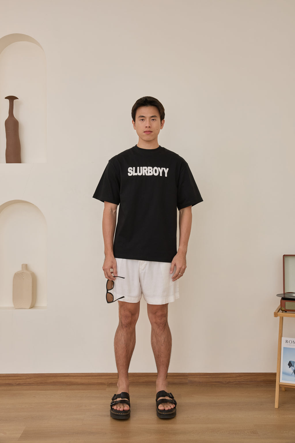 Basic logo tee เสื้อยืดเนื้อผ้าคอตตอน สกรีนนูน (SB0850)
