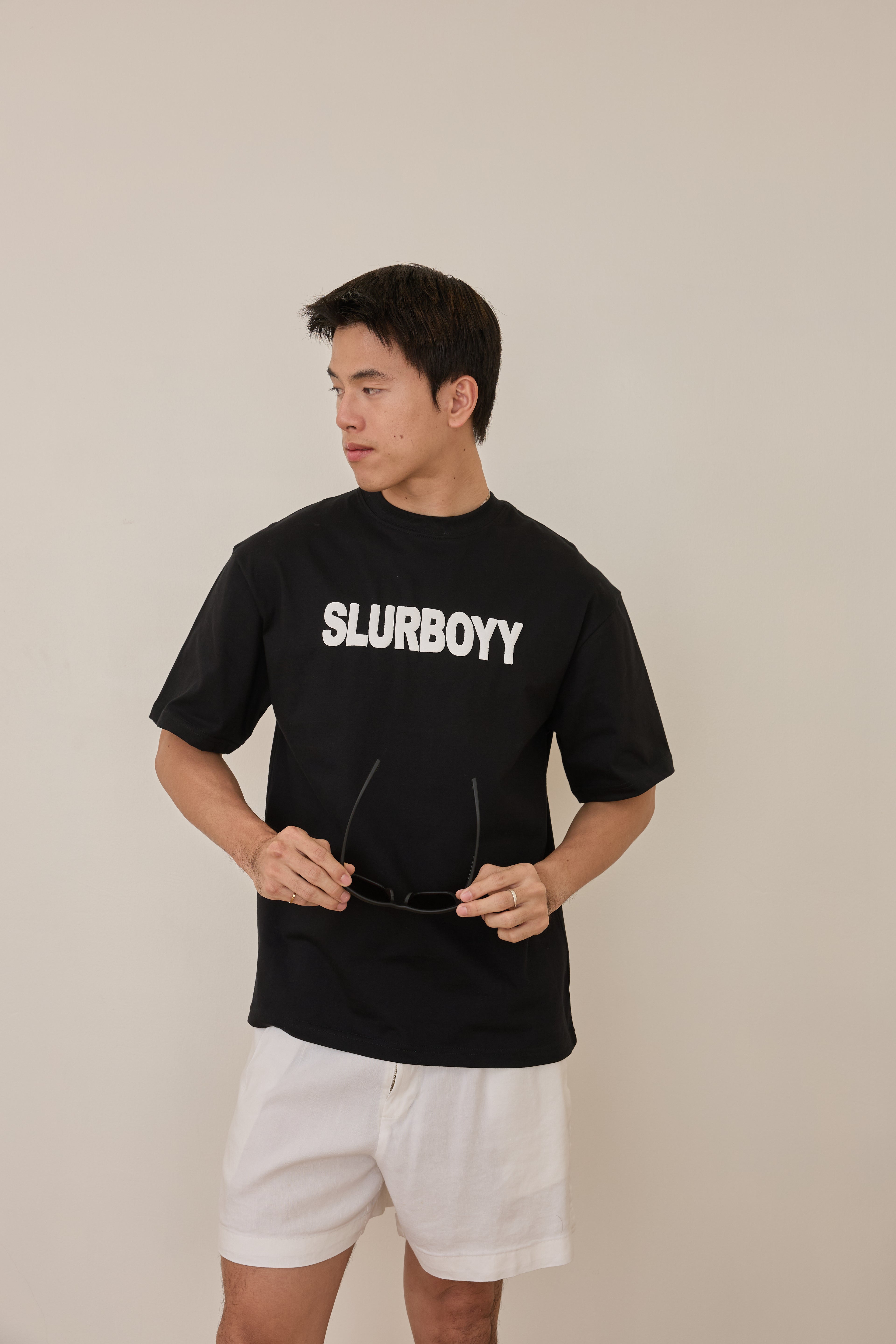 Basic logo tee เสื้อยืดเนื้อผ้าคอตตอน สกรีนนูน (SB0850)