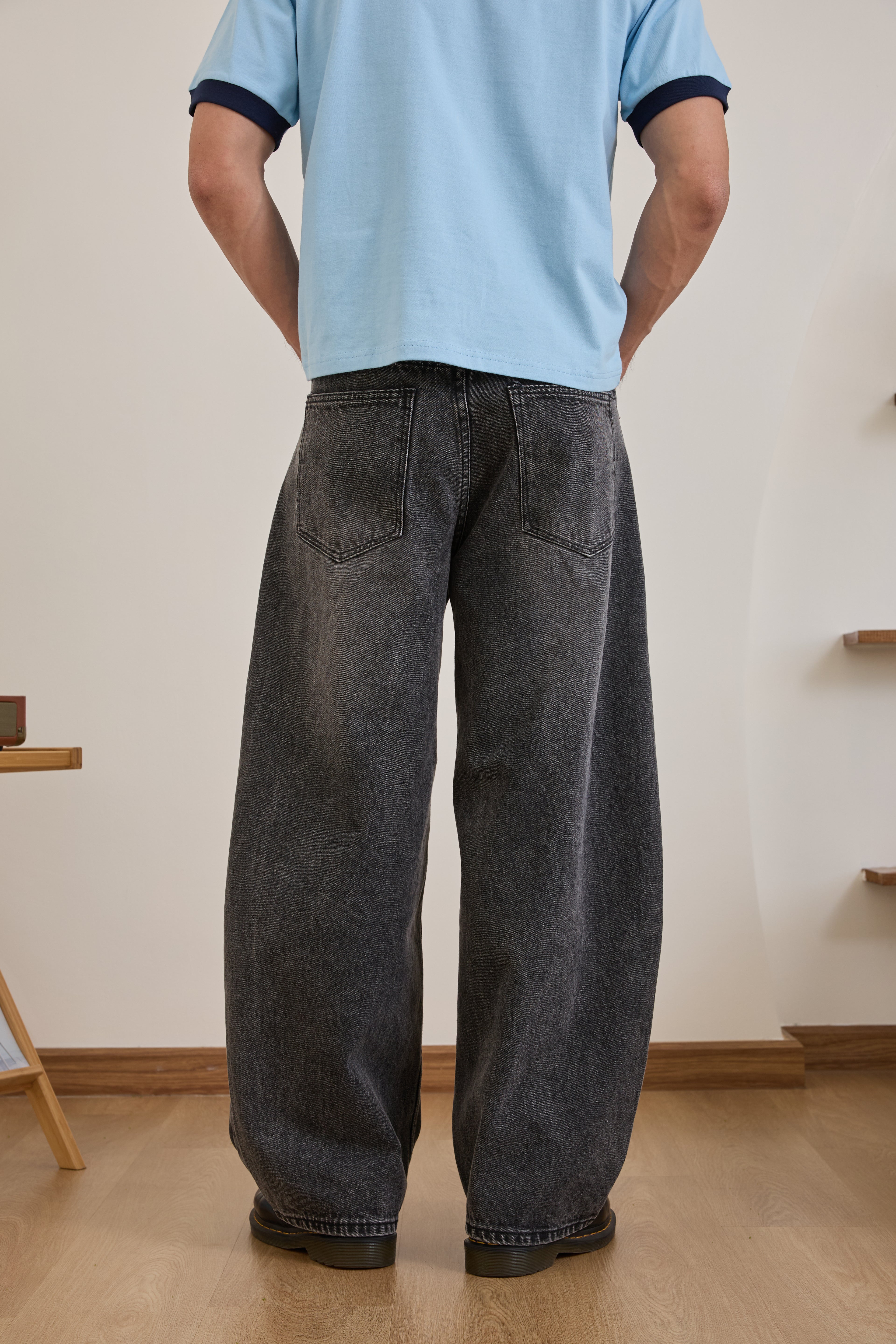 Barrel Jeans กางเกงยีนส์ขากระบอก ทรงบอลลูน (P0057)