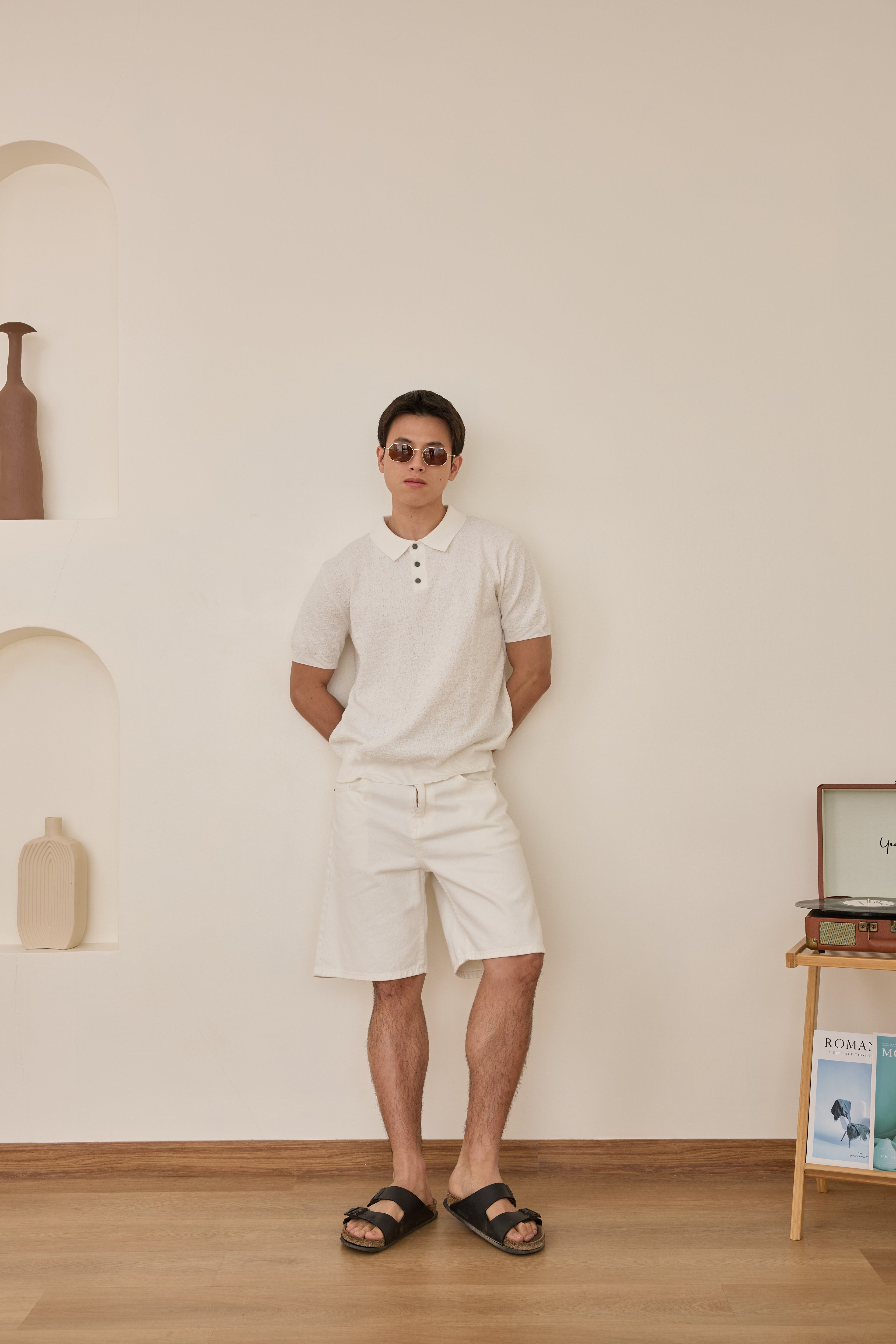 Texture Premium Knit Polo เสื้อไหมพรมคอปก ผ้ามีเท็กเจอร์ (SB0853)