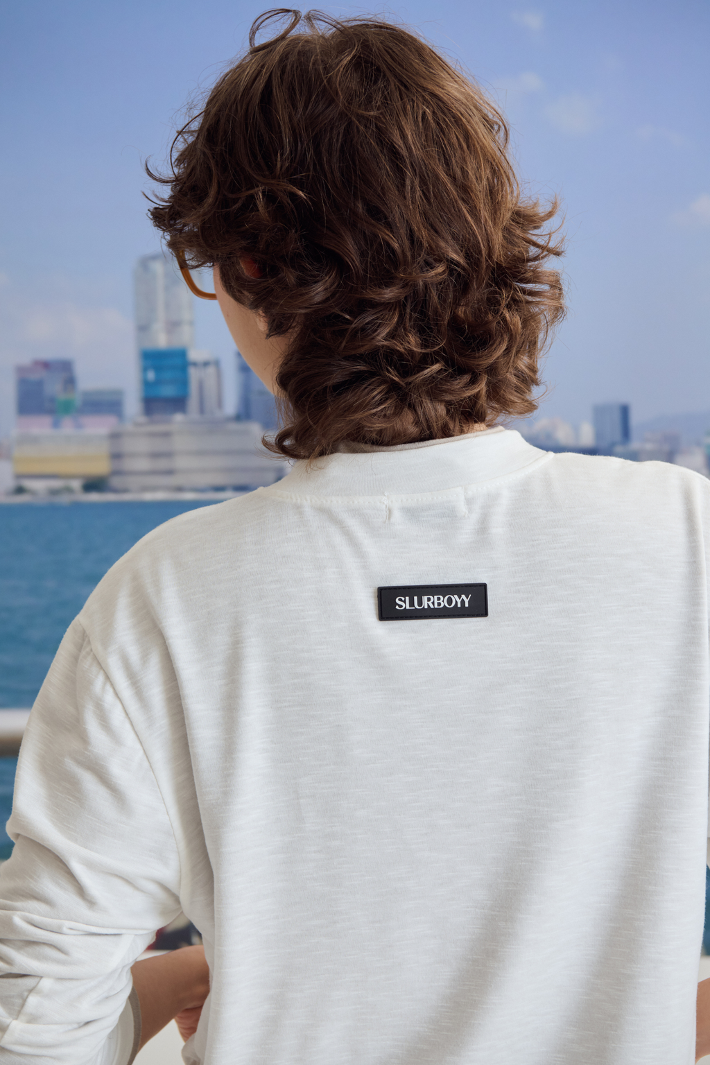 Henry neck T-Shirt เสื้อแขนยาวผ้าเจอร์ซี สลาฟ (SB0855)