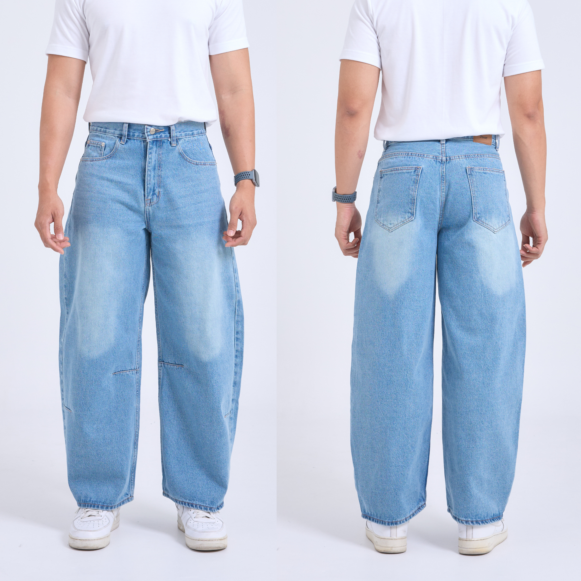 Barrel Jeans กางเกงยีนส์ขากระบอก ทรงบอลลูน (SB0057)