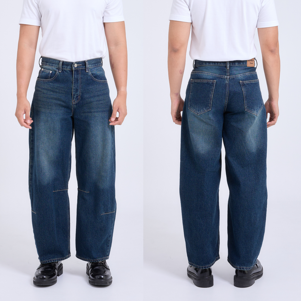 Barrel Jeans กางเกงยีนส์ขากระบอก ทรงบอลลูน (SB0057)