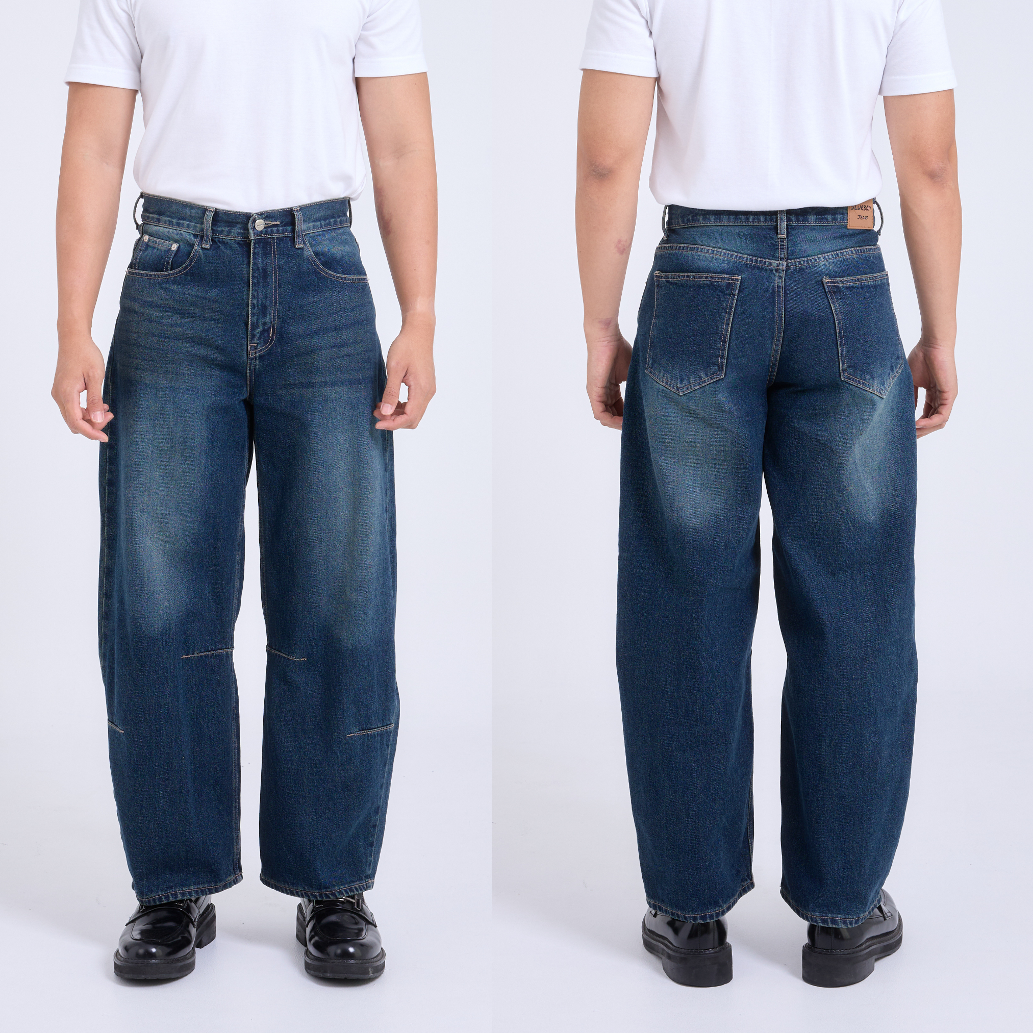 Barrel Jeans กางเกงยีนส์ขากระบอก ทรงบอลลูน (SB0057)
