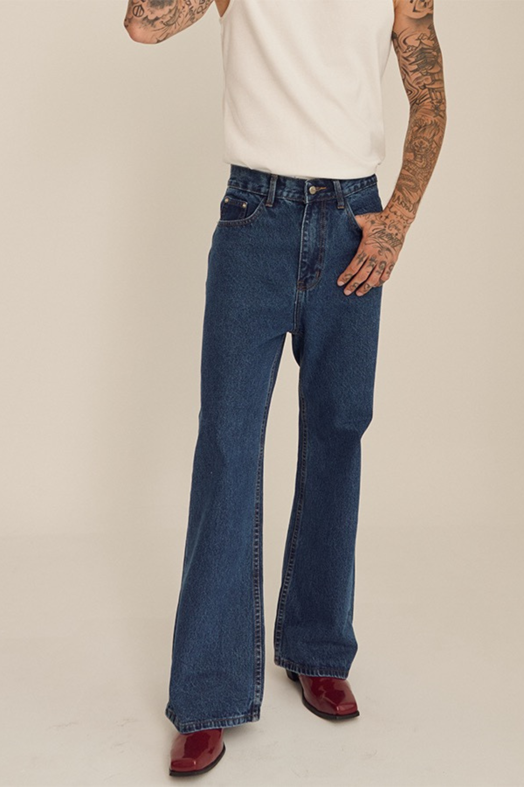 Flare Jeans กางเกงยีนส์ขาม้า (P0059)