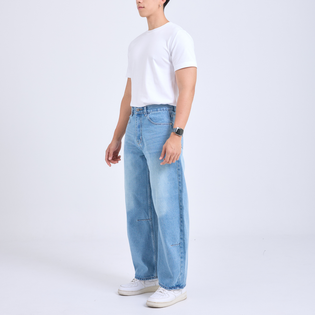 Barrel Jeans กางเกงยีนส์ขากระบอก ทรงบอลลูน (SB0057)