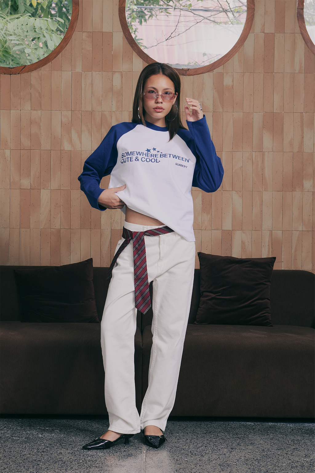 Cute&Cool Raglan Long Sleeve เสื้อยืดแขนยาวทรง Raglan (SB0858)
